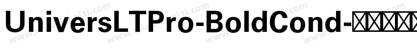 UniversLTPro-BoldCond字体转换