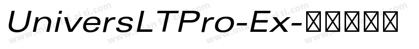 UniversLTPro-Ex字体转换