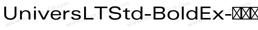 UniversLTStd-BoldEx字体转换