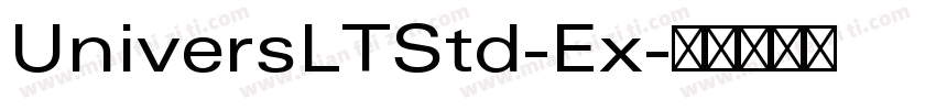 UniversLTStd-Ex字体转换