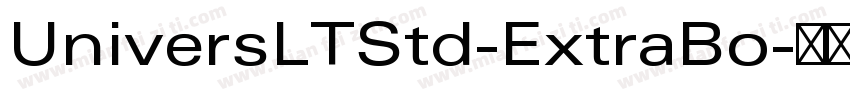 UniversLTStd-ExtraBo字体转换
