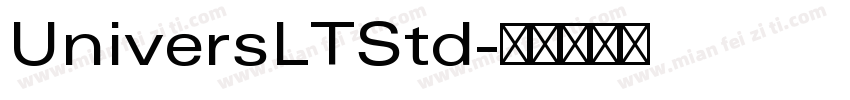UniversLTStd字体转换