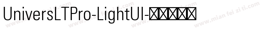 UniversLTPro-LightUl字体转换