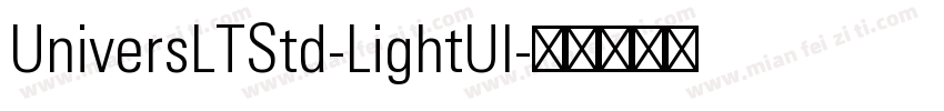 UniversLTStd-LightUl字体转换