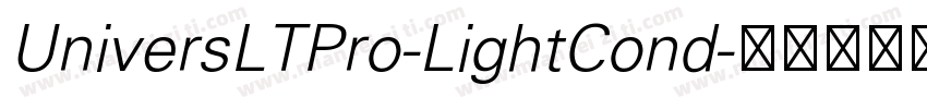 UniversLTPro-LightCond字体转换