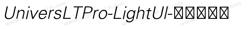 UniversLTPro-LightUl字体转换