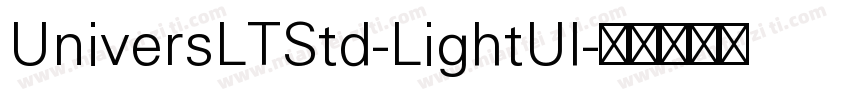 UniversLTStd-LightUl字体转换
