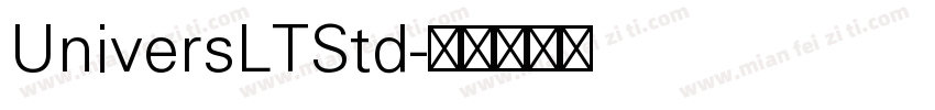 UniversLTStd字体转换