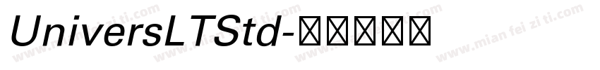 UniversLTStd字体转换