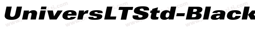 UniversLTStd-BlackEx字体转换