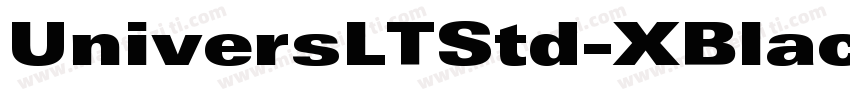 UniversLTStd-XBlackEx字体转换