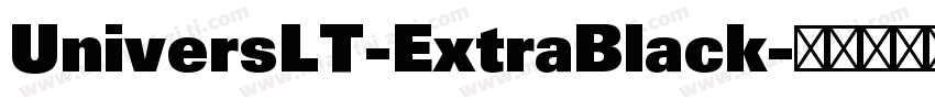 UniversLT-ExtraBlack字体转换