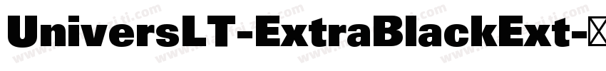 UniversLT-ExtraBlackExt字体转换