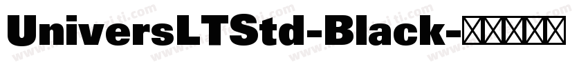 UniversLTStd-Black字体转换