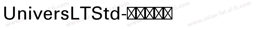 UniversLTStd字体转换