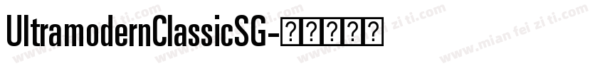 UltramodernClassicSG字体转换