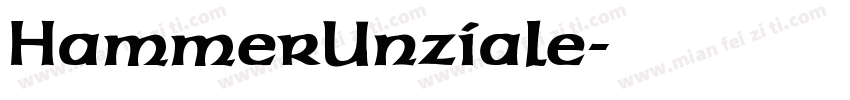 HammerUnziale字体转换