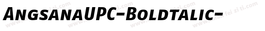 AngsanaUPC-Boldtalic字体转换