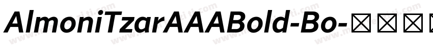 AlmoniTzarAAABold-Bo字体转换