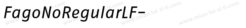 FagoNoRegularLF字体转换