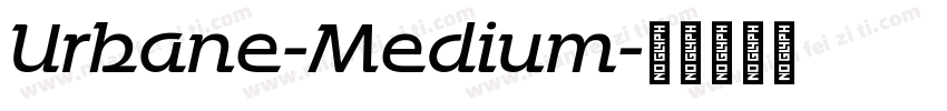 Urbane-Medium字体转换