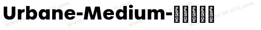 Urbane-Medium字体转换