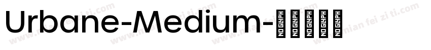 Urbane-Medium字体转换