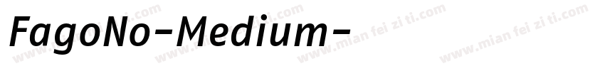 FagoNo-Medium字体转换