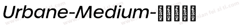 Urbane-Medium字体转换