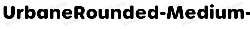 UrbaneRounded-Medium字体转换
