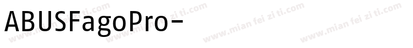 ABUSFagoPro字体转换