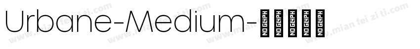Urbane-Medium字体转换