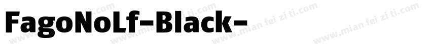 FagoNoLf-Black字体转换