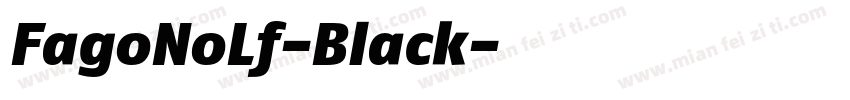 FagoNoLf-Black字体转换