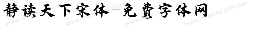 静读天下宋体字体转换