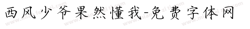 西风少爷果然懂我字体转换