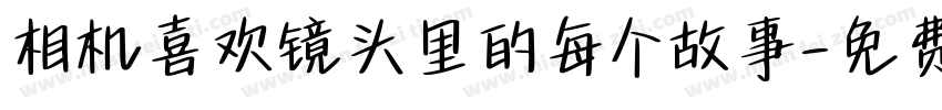相机喜欢镜头里的每个故事字体转换