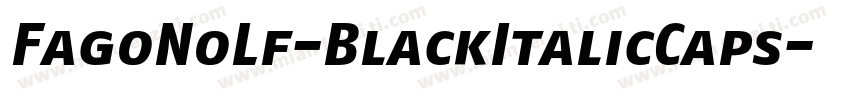 FagoNoLf-BlackItalicCaps字体转换