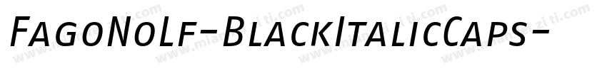 FagoNoLf-BlackItalicCaps字体转换