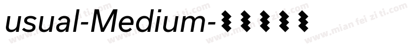 usual-Medium字体转换