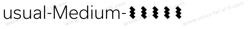 usual-Medium字体转换