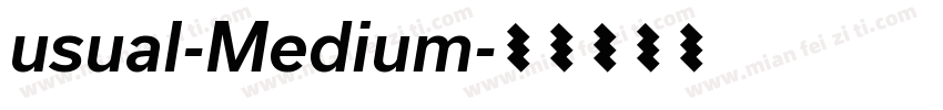 usual-Medium字体转换