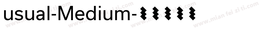usual-Medium字体转换