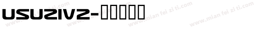 usuziv2字体转换