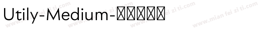 Utily-Medium字体转换