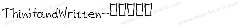 ThinHandWritten字体转换