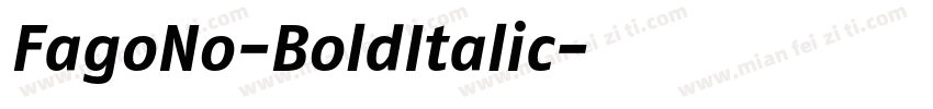 FagoNo-BoldItalic字体转换
