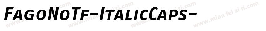 FagoNoTf-ItalicCaps字体转换