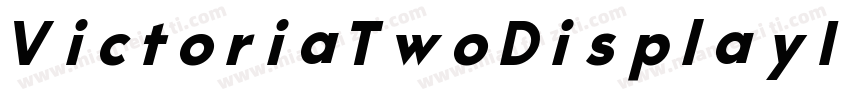 VictoriaTwoDisplayItalic字体转换