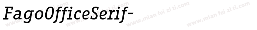 FagoOfficeSerif字体转换